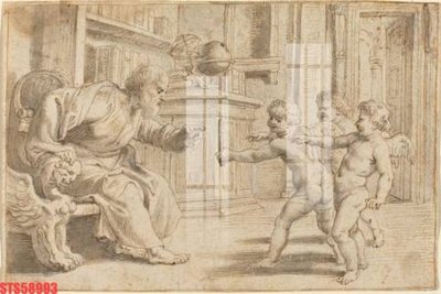 File tranh Tranh sơn dầu phương tây tổng hợp STS58993 (ảnh gốc) in trần 3D