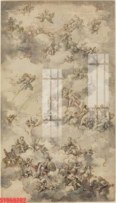 File tranh Tranh sơn dầu phương tây tổng hợp STS59202 (bản gốc) treo quán cafe