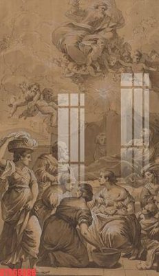 File ảnh Tranh sơn dầu phương tây tổng hợp STS59380 (gốc) in decal dán tường