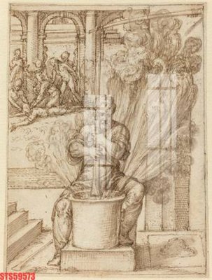 File tranh Tranh sơn dầu phương tây tổng hợp STS59573 (gốc) chủ đề thành phố