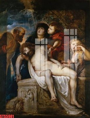 File gốc Tranh sơn dầu phương tây tổng hợp STS5981 (thiết kế) độc quyền