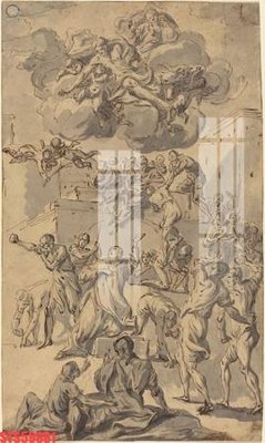 Download file gốc Tranh sơn dầu phương tây tổng hợp STS59881 (in mica) 3D