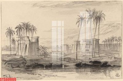 File tranh in trần 3D Tranh sơn dầu phương tây tổng hợp STS60069 (ảnh gốc)