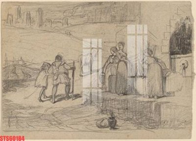 File PSD Tranh sơn dầu phương tây tổng hợp STS60184 (gốc) tách lớp chi tiết