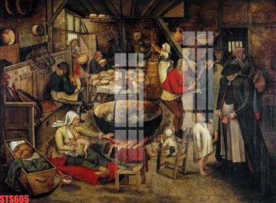 File tranh Tranh sơn dầu phương tây tổng hợp STS605 (gốc) in backlit film