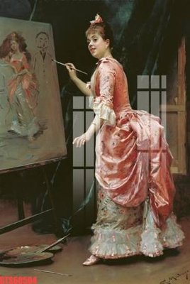 File in trần Tranh sơn dầu phương tây tổng hợp STS60504 (bản gốc 3D) sống động