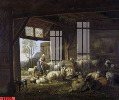 File gốc Tranh sơn dầu phương tây tổng hợp STS60576 (in lụa) cao cấp