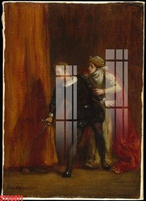 Download file gốc Tranh sơn dầu phương tây tổng hợp STS6071 (in lụa) tranh 3D