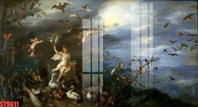 File gốc Tranh sơn dầu phương tây tổng hợp STS611 (trang trí) cho phòng khách