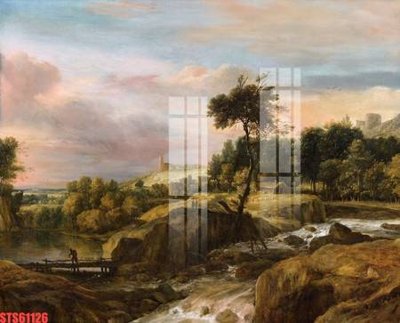 File tranh Tranh sơn dầu phương tây tổng hợp STS61126 (gốc) chủ đề thành phố