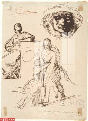 File in trần Tranh sơn dầu phương tây tổng hợp STS61322 (bản gốc) mây trời