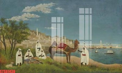 File in trần Tranh sơn dầu phương tây tổng hợp STS61438 (bản gốc) bầu trời