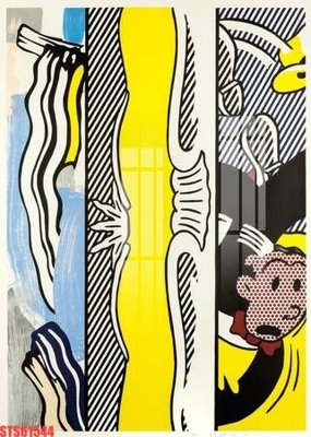 File ảnh Tranh sơn dầu phương tây tổng hợp STS61544 (gốc) in decal dán tường