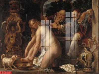 File tranh Tranh sơn dầu phương tây tổng hợp STS6184 (bản gốc) trang trí văn phòng