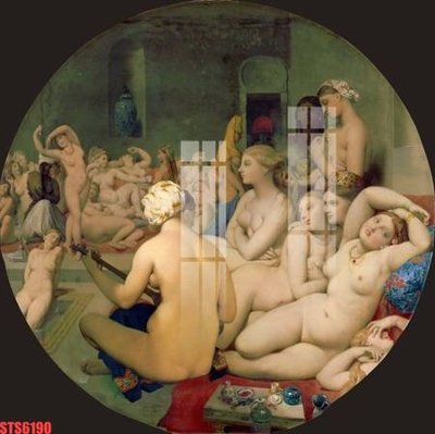 Download file gốc Tranh sơn dầu phương tây tổng hợp STS6190 (in mica) trang trí