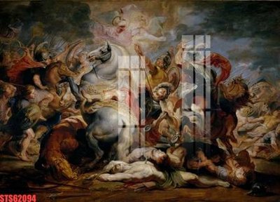 File gốc Tranh sơn dầu phương tây tổng hợp STS62094 (vector) cho in ấn