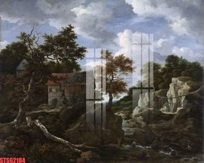 File gốc Tranh sơn dầu phương tây tổng hợp STS62184 (in lụa) trang trí tường