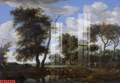 File in trần Tranh sơn dầu phương tây tổng hợp STS62234 (bản gốc) hoa văn