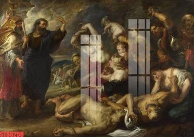 Ảnh mô tả file gốc in mica Tranh sơn dầu phương tây tổng hợp STS6258