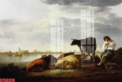 File in trần Tranh sơn dầu phương tây tổng hợp STS6326 (bản gốc) đại dương