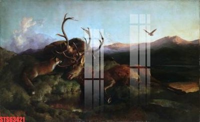 File gốc Tranh sơn dầu phương tây tổng hợp STS63421 (in tráng gương) sang trọng