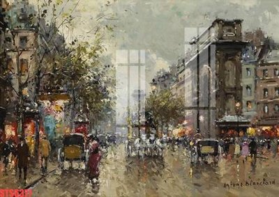 File ảnh Tranh sơn dầu phương tây tổng hợp STS6377 (gốc) in biển hiệu