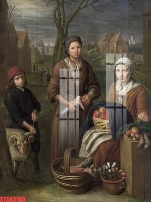 File in ấn cao cấp Tranh sơn dầu phương tây tổng hợp STS63780 (file gốc)