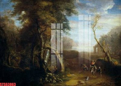 File gốc Tranh sơn dầu phương tây tổng hợp STS63863 (trang trí) phòng làm việc