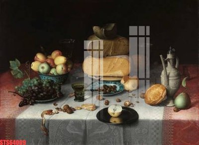 File PSD Tranh sơn dầu phương tây tổng hợp STS64009 (nguyên bản) cho thiết kế