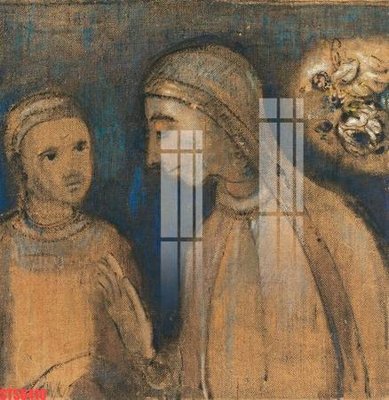 File tranh gốc PSD Tranh sơn dầu phương tây tổng hợp STS6410 còn nguyên layer