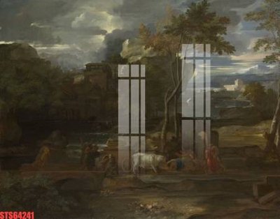 File gốc Tranh sơn dầu phương tây tổng hợp STS64241 (in mica) cắt laser