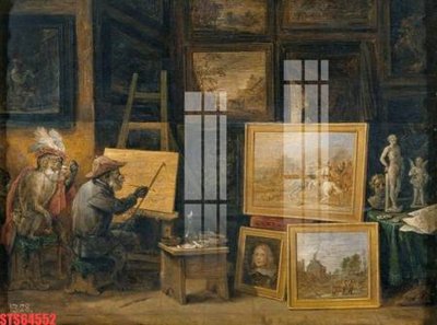 File PSD Tranh sơn dầu phương tây tổng hợp STS64552 (gốc) tách lớp chi tiết