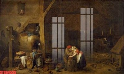 Download file Tranh sơn dầu phương tây tổng hợp STS64555 (gốc) in mica đèn LED