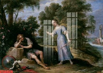 File gốc Tranh sơn dầu phương tây tổng hợp STS64578 (in tráng gương) ốp tường