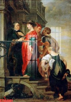 Ảnh gốc file in lụa Tranh sơn dầu phương tây tổng hợp STS64961 chi tiết