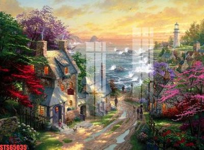 File gốc Tranh sơn dầu phương tây tổng hợp STS65035 (in mica) làm quà tặng