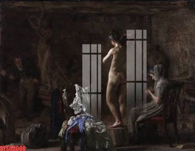 Tải file Tranh sơn dầu phương tây tổng hợp STS65090 (gốc) làm file in ấn