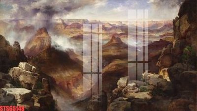 Download file Tranh sơn dầu phương tây tổng hợp STS65148 (gốc) in mica đèn LED