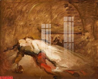 Download file ảnh gốc Tranh sơn dầu phương tây tổng hợp STS65383 để in ấn