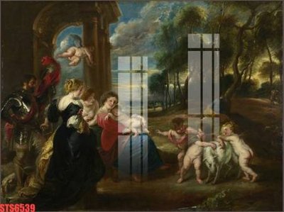 Tải file tranh gốc Tranh sơn dầu phương tây tổng hợp STS6539 chất lượng cao