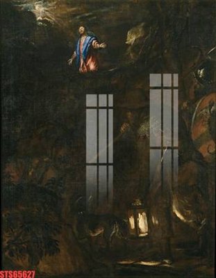 File tranh Tranh sơn dầu phương tây tổng hợp STS65627 (bản gốc) in lụa 3D