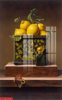 File in trần Tranh sơn dầu phương tây tổng hợp STS65842 (file gốc) hoa văn 3D