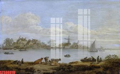 File tranh Tranh sơn dầu phương tây tổng hợp STS66819 (gốc) in trên kính