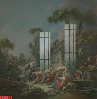 File PSD Tranh sơn dầu phương tây tổng hợp STS6690 (bản gốc) độ phân giải cao