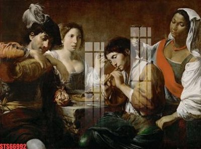 Hình ảnh file gốc in lụa Tranh sơn dầu phương tây tổng hợp STS66992