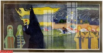 Download file gốc Tranh sơn dầu phương tây tổng hợp STS67092 (in lụa) hoa lá