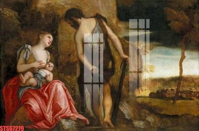 File in trần Tranh sơn dầu phương tây tổng hợp STS67279 (bản gốc 3D) sống động