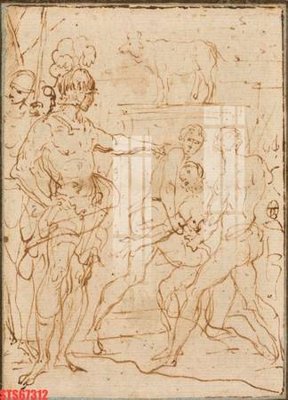 File in trần Tranh sơn dầu phương tây tổng hợp STS67312 (bản gốc) hoa văn