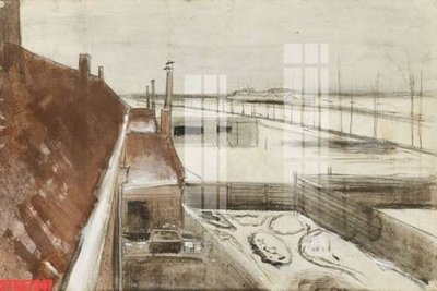 Ảnh gốc Tranh sơn dầu phương tây tổng hợp STS67347 (nét căng) in mica