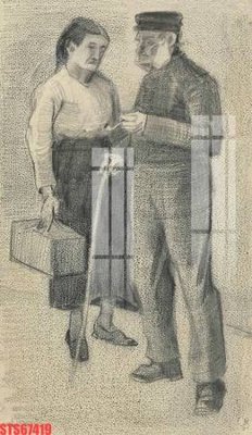 File in trần Tranh sơn dầu phương tây tổng hợp STS67419 (bản gốc) bầu trời